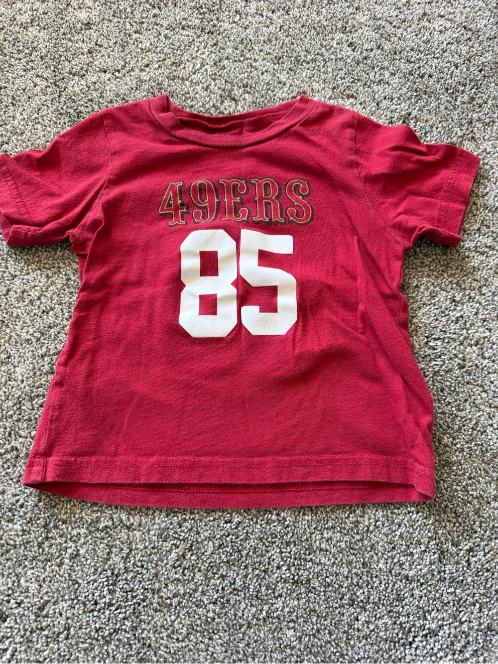 Kids Red 49ERS Graphic Short Sleeve Tee